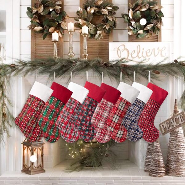 Christmas Stockings Plaid - 图片 2