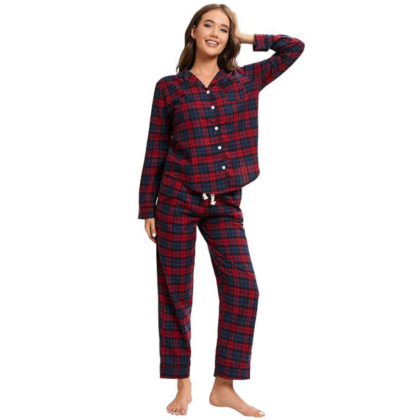 W030 Women's Pajamas Set Two-piece - 图片 4