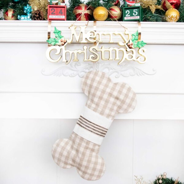 Dog Bone Pet Christmas Stockings - 图片 4