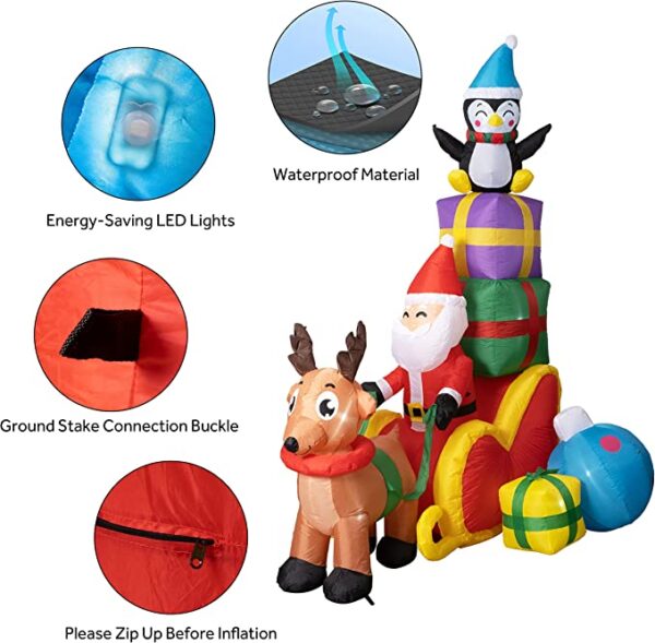 LED Lights Christmas Inflatable - 图片 5