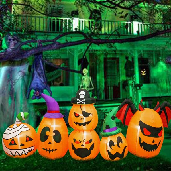 6 Pumpkins Halloween Inflatable - 图片 4