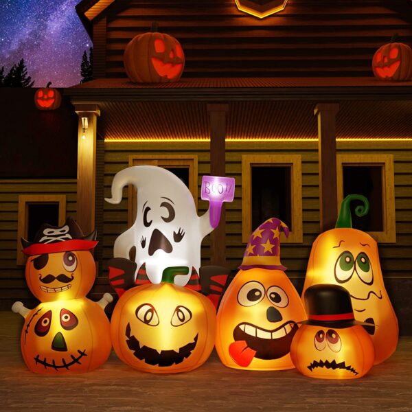 7Ft Ghost Halloween Inflatable - 图片 3