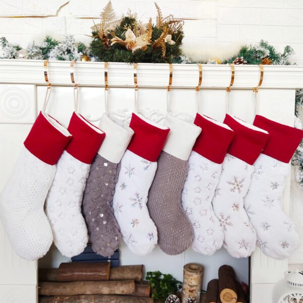 Plush Sequins Christmas Stocking