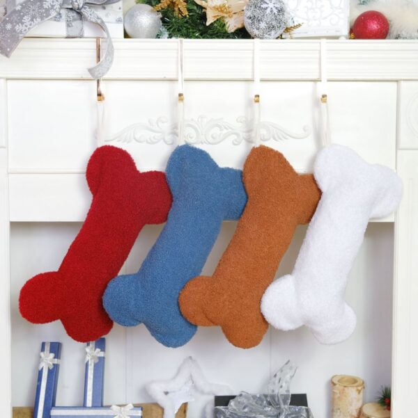 Teddy Cashmere Dog Christmas Stocking