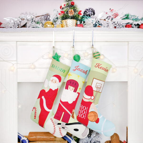 Christmas Stocking Santa Sports