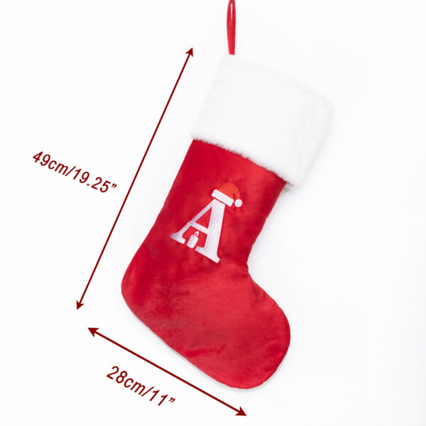 Custom Letters Christmas Stocking - 图片 5