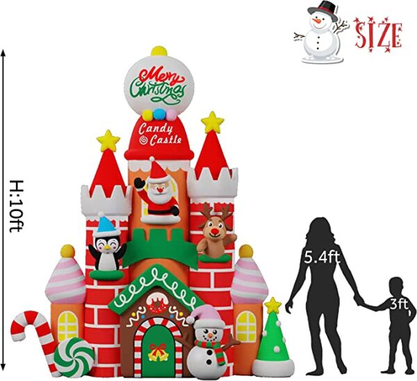 Candy Castle Christmas Inflatable - 图片 6