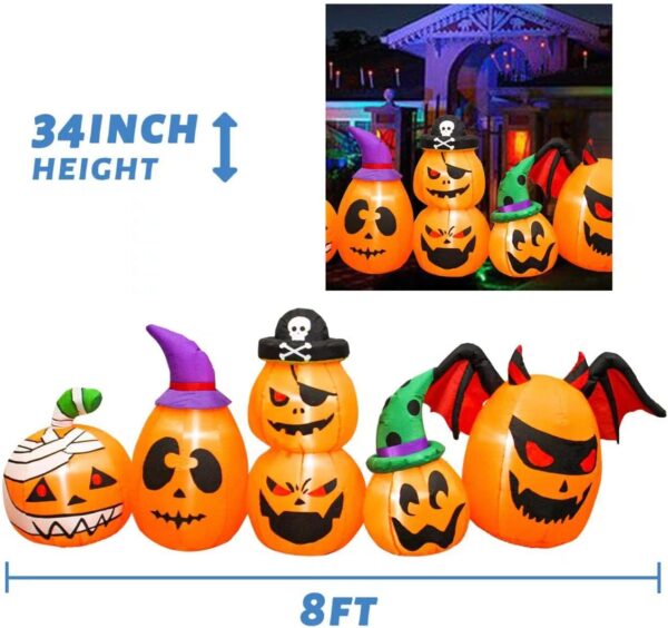 6 Pumpkins Halloween Inflatable - 图片 6