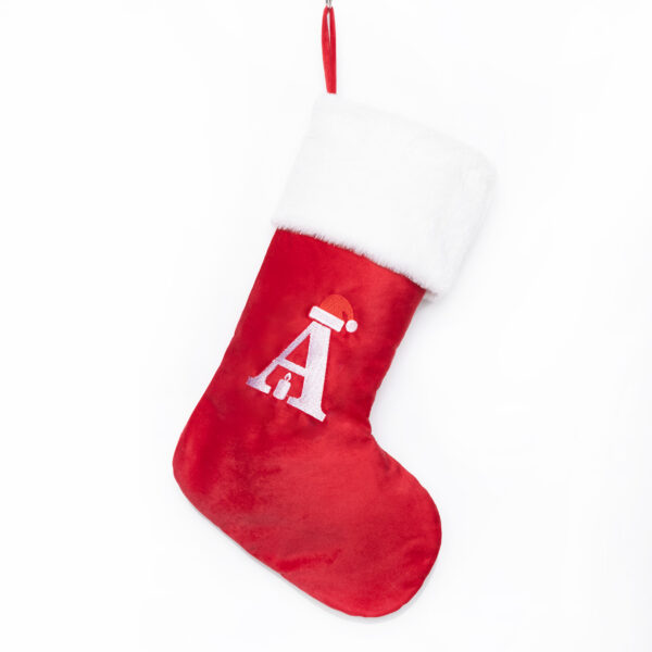 Custom Letters Christmas Stocking - 图片 2