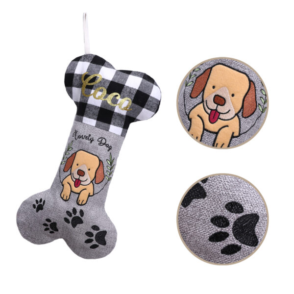 Dog Pet Christmas Stockings - 图片 3