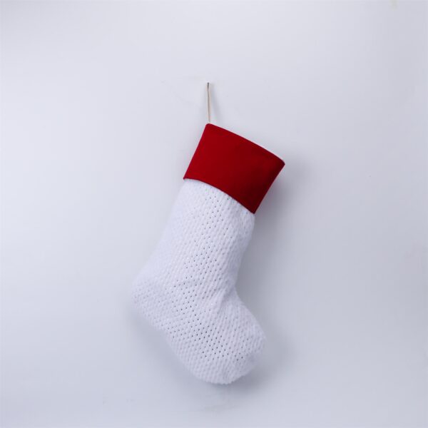 Plush Sequins Christmas Stocking - 图片 6