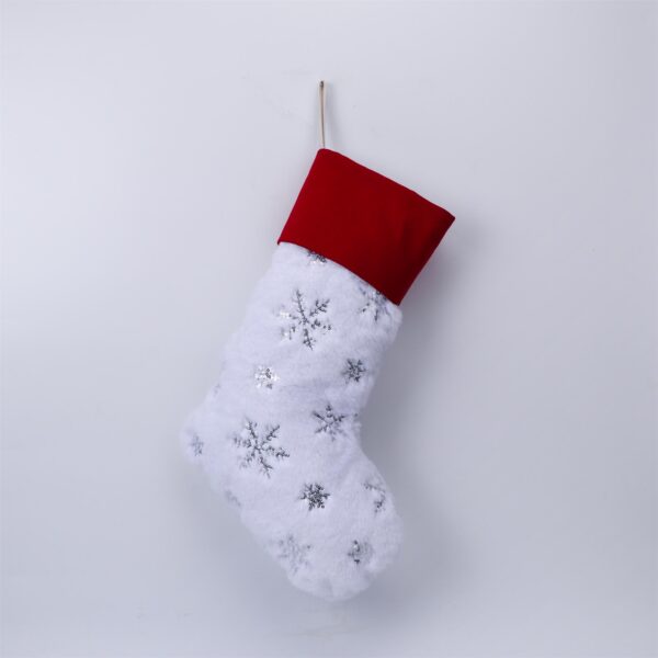 Plush Sequins Christmas Stocking - 图片 9