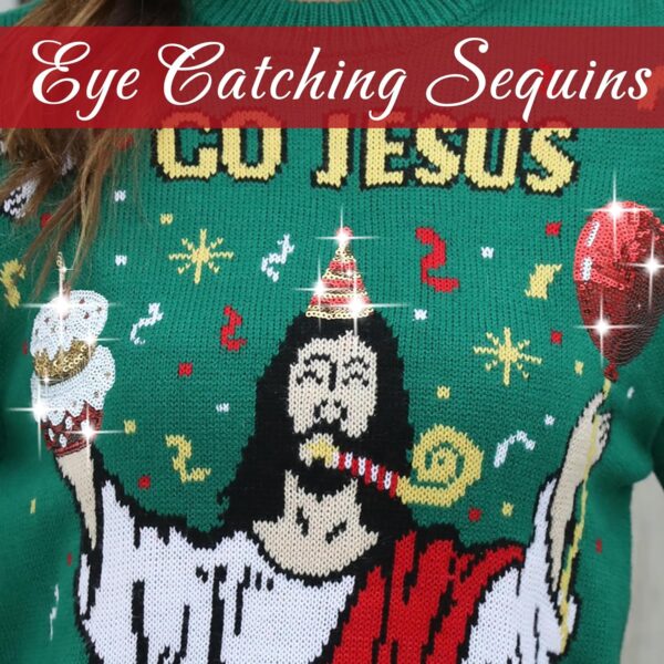 Ugly Christmas Sweaters Jesus - 图片 4