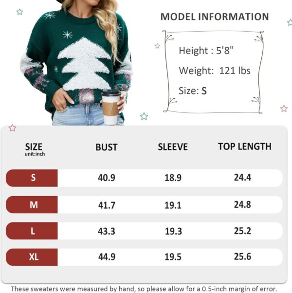 W026 Ugly Christmas Sweaters Christmas Tree - 图片 5