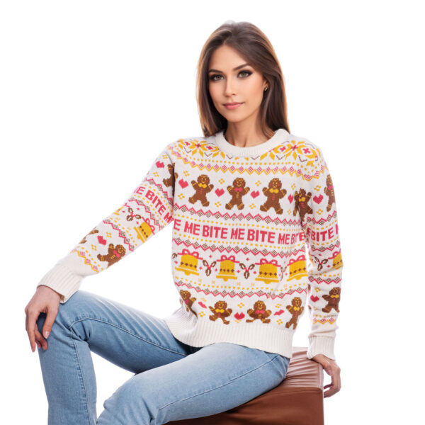 Gingerbread Man Ugly Christmas Sweaters - 图片 2