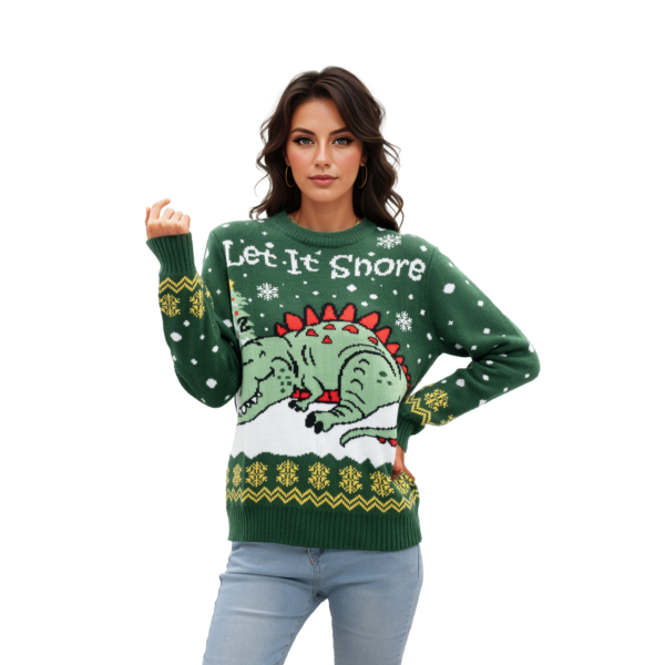 Green Crocodile Ugly Christmas Sweaters