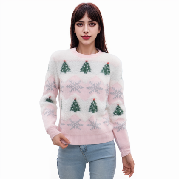 Snowflake Tree Ugly Christmas Sweaters - 图片 2