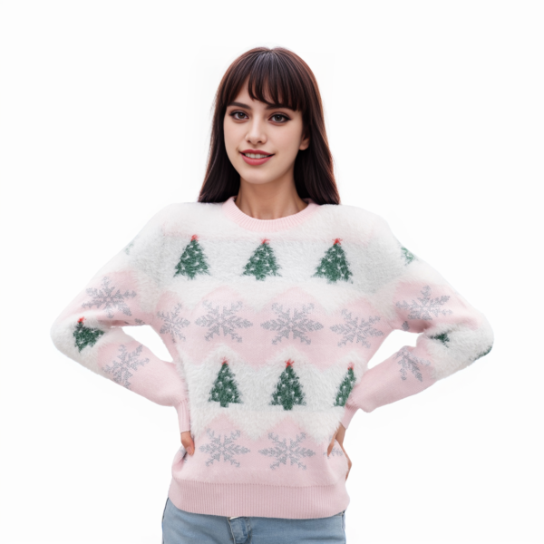 Snowflake Tree Ugly Christmas Sweaters - 图片 3