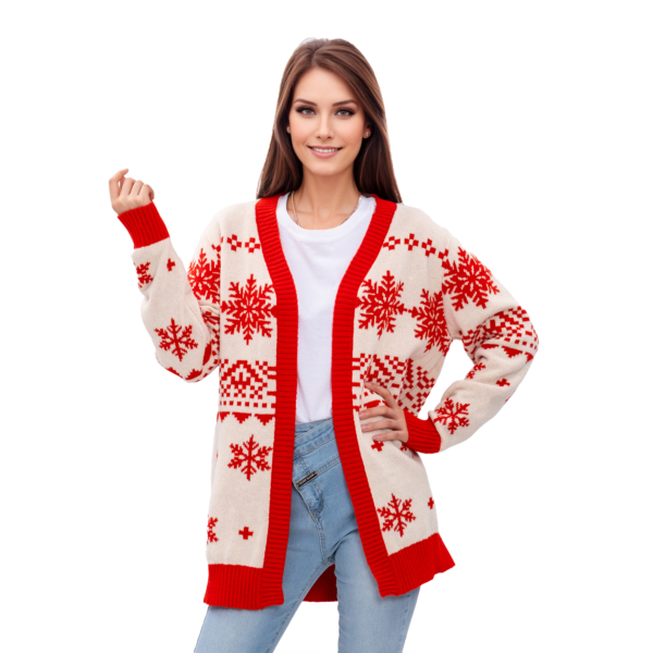 Red Snowflake Ugly Christmas Sweaters