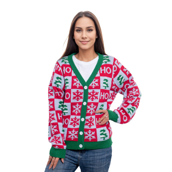 Pink Small Tree Ugly Christmas Sweaters - 图片 3