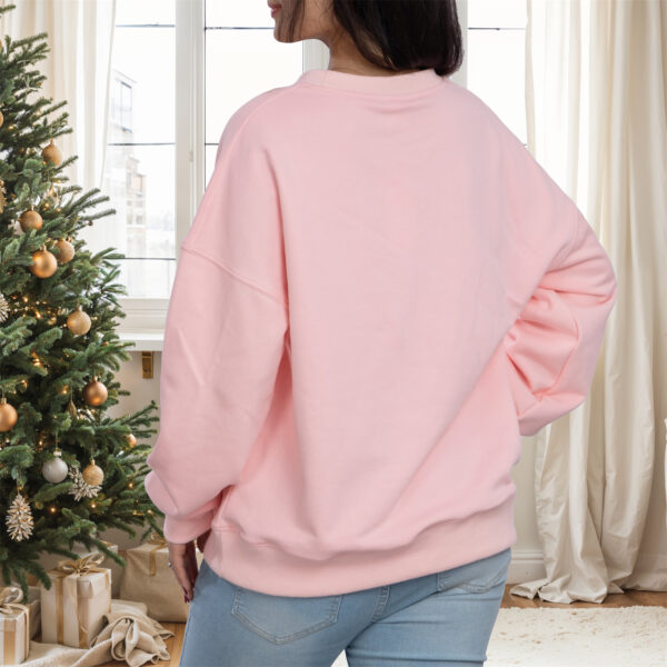 Merry & Bright Pink Christmas Sweathshirt - 图片 2