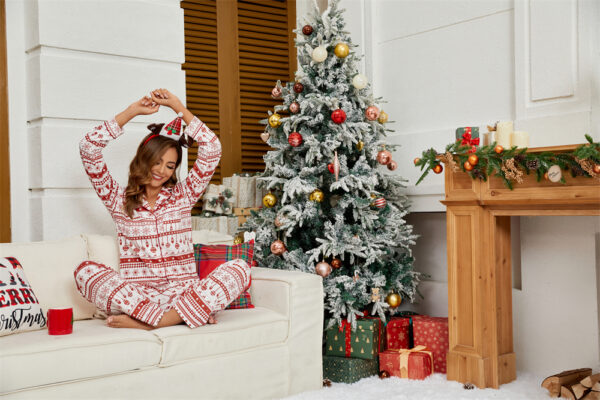 Red Classic Christmas Pajamas - 图片 6