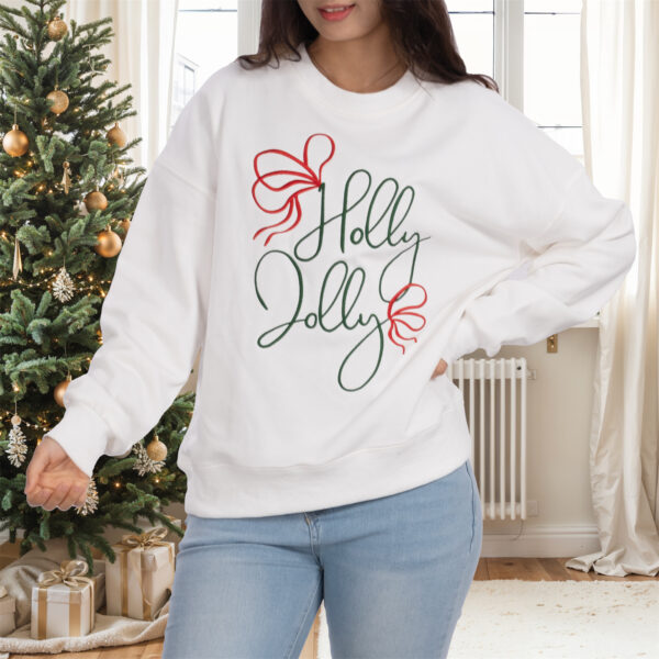 Embroidered Letter Christmas Sweathshirt