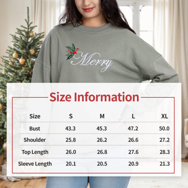 Merry Green Christmas Sweatshirt - 图片 3