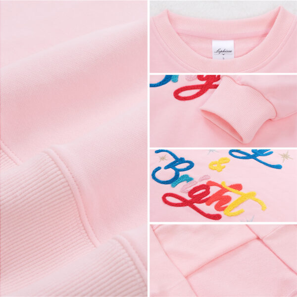 Merry & Bright Pink Christmas Sweathshirt - 图片 4